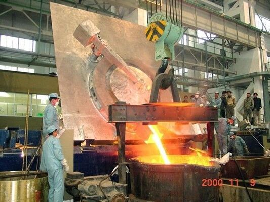 1T 800KW Large Industrial Melting Furnace For Copper Cast Iron Brass Melting