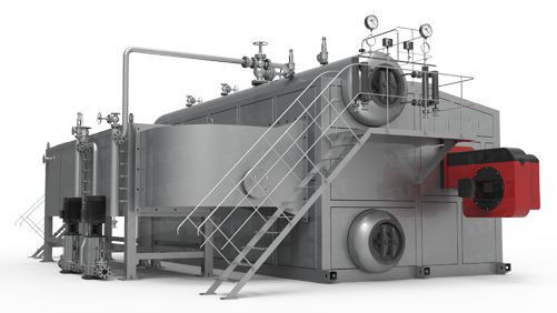 Chain Grate Coal Fired Industrial Hot Water Boiler Bilateral Ventilation Drainage