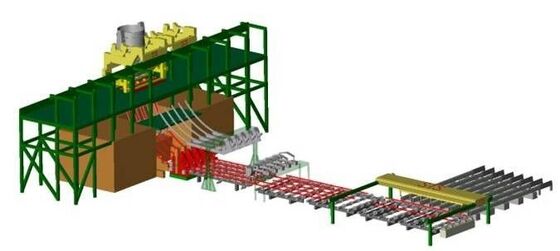 Curved Vertical Casting Machine , Steel Billet CCM Copper Continuous Casting Machine