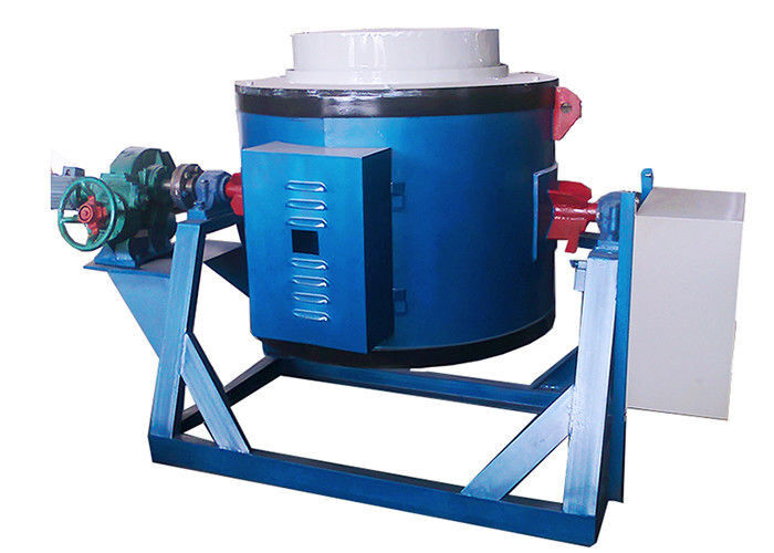 0.35T Induction Industrial Melting Furnace Steel Iron Scrap Aluminum Copper