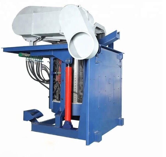 Steel Shell Large Melting Furnace / Industrial Silver Melting Equipment 1400KW