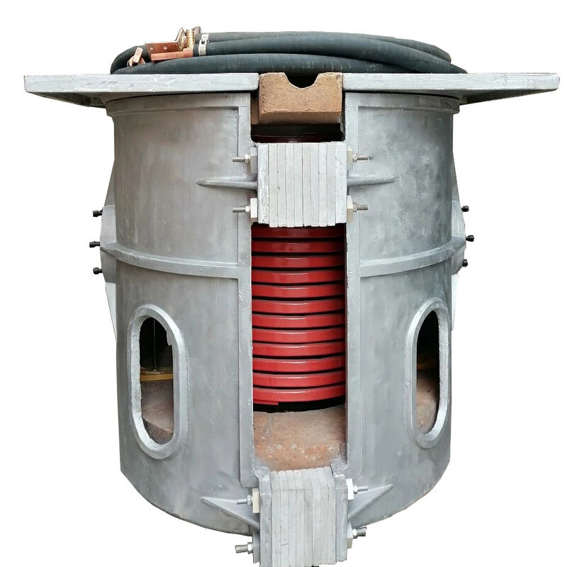 1200C Brass Melting Furnace , 1.5 Ton No Pollution Megatherm Induction Furnace